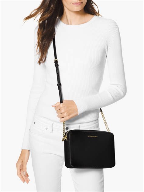 nordstrom michael kors jet set large crossbody|Michael Kors saffiano crossbody bag.